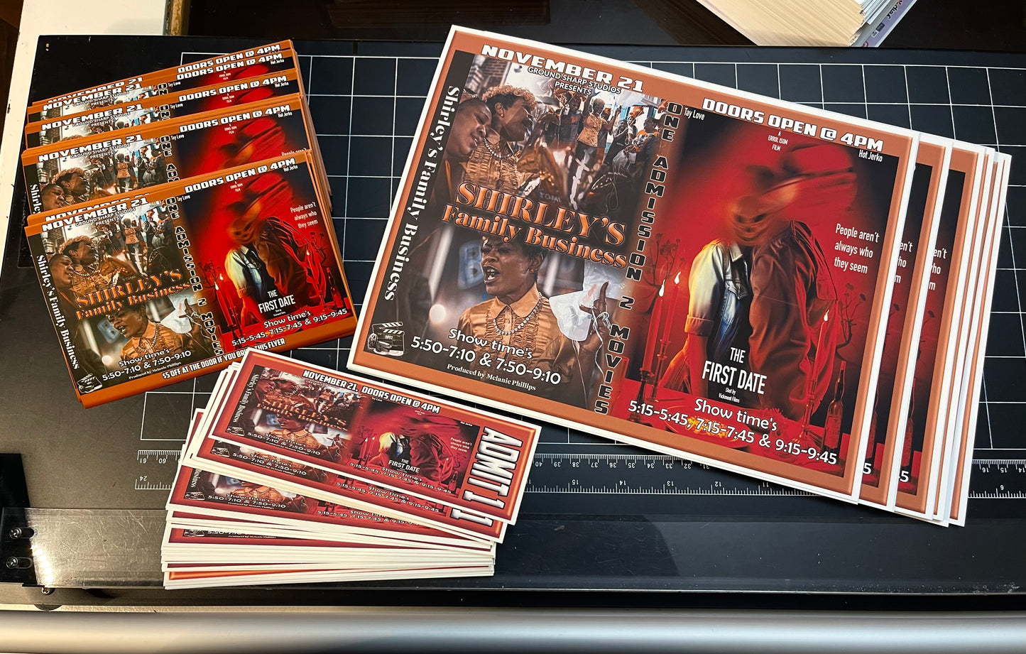 Full sheet Adhesive Vinyl Flyers