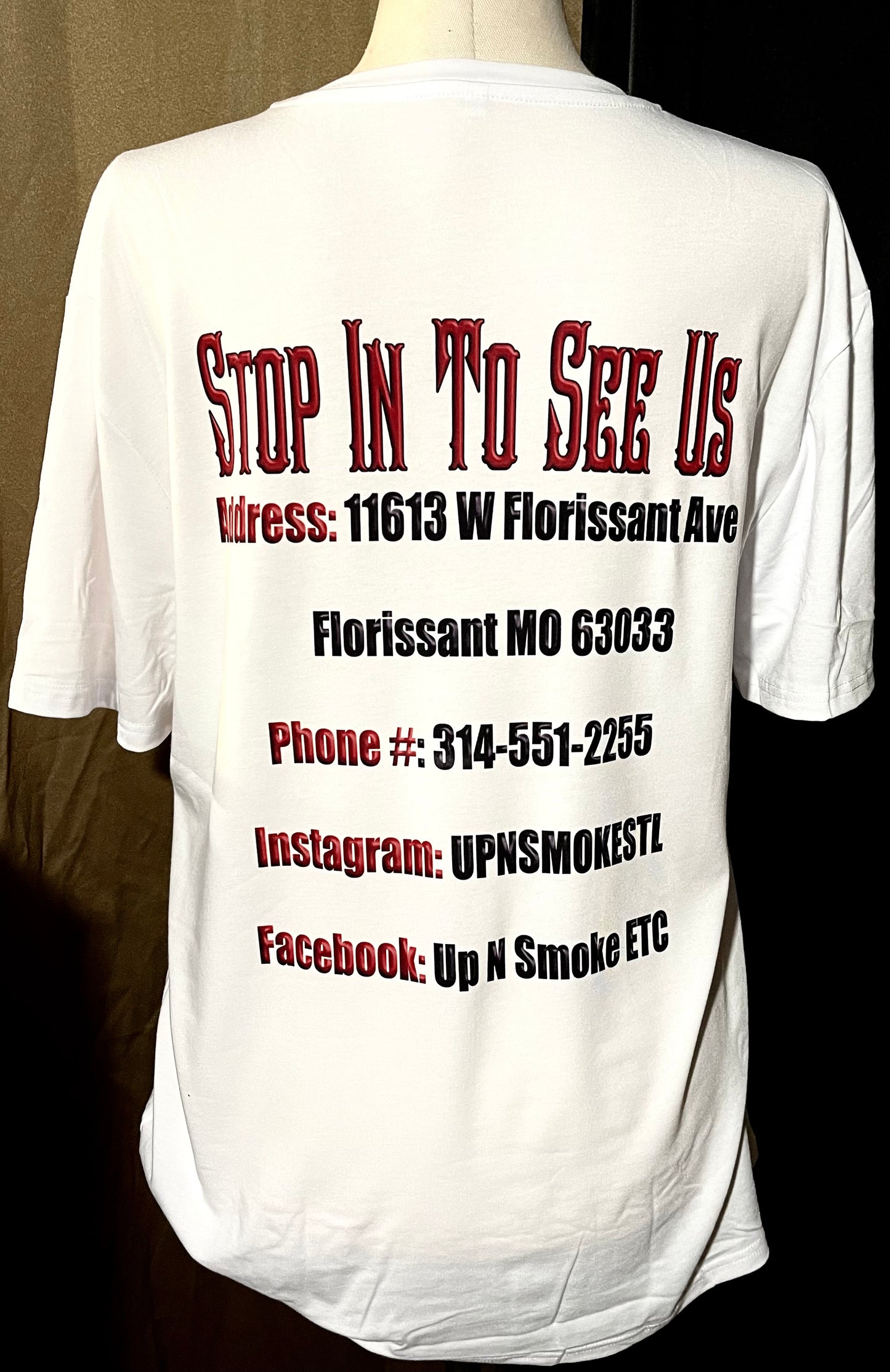 2 Sided White Group Shirts