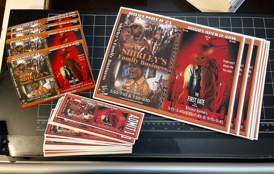 Full sheet Adhesive Vinyl Flyers