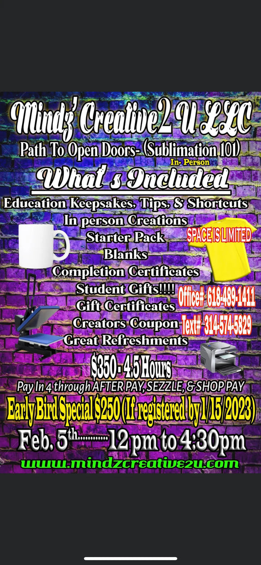 Sublimation 101 Buddy Deal
