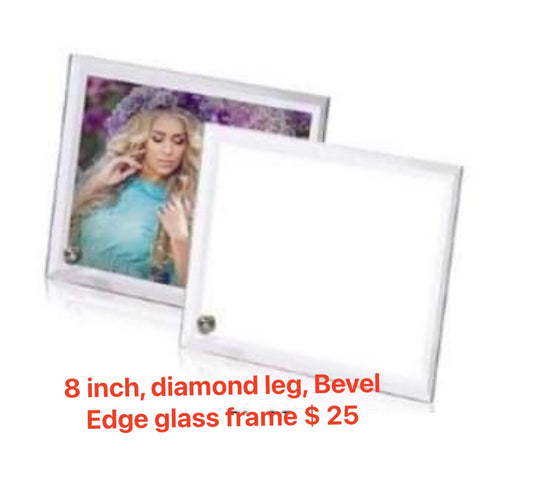 8 inch Bevel Edge Glass Frame